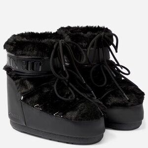 NEW Moon Boot Icon Faux Fur Boots
